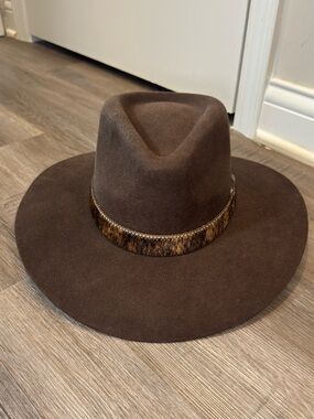 Buck & Brana Brown Suede Cowboy Hat